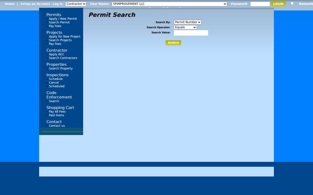 Roanoke neighbors permit search showing parcel activity and inspections