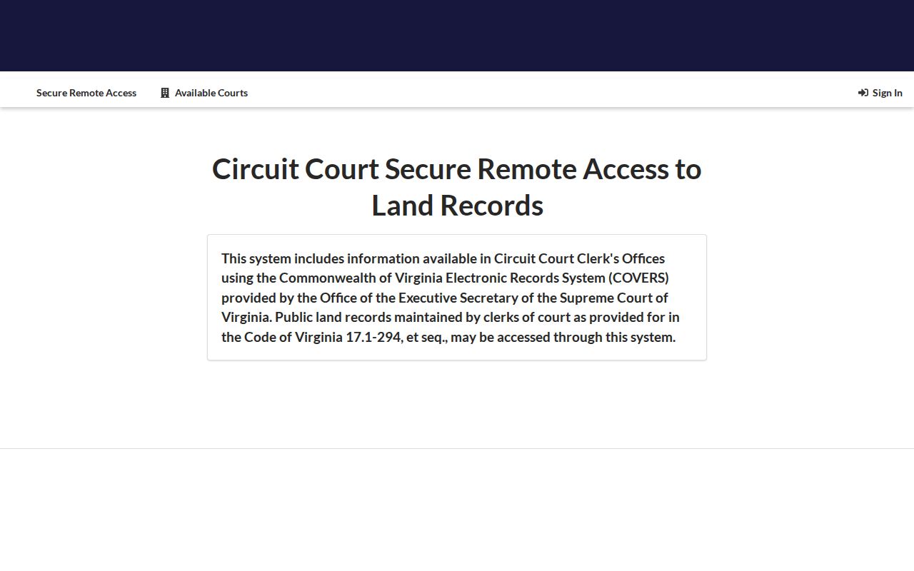 Roanoke previous residents Virginia SRA land record access