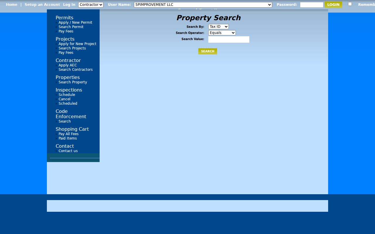 Roanoke street directory eTRAKiT parcel search for address-linked records