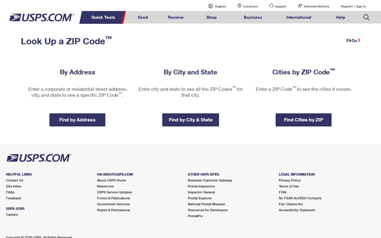 Roanoke ZIP code directory USPS address and postal-code lookup modes